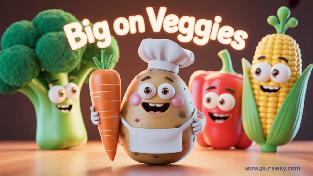 Big on Veggies: Fat Puns Inspired by Vegetables