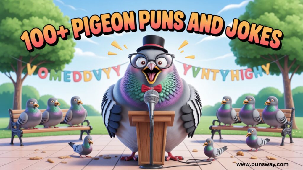 100+ Pigeon Puns and Jokes Short, Cute & Funny One Liners