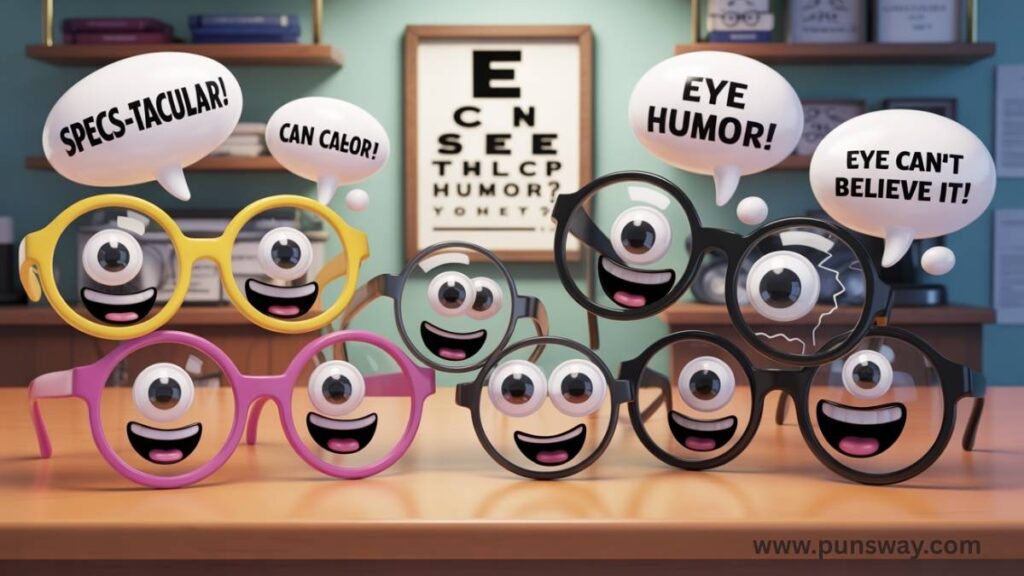 Funny Glasses Puns Captions