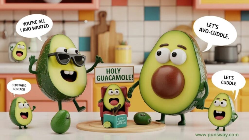 Sweet & Sassy Avocado Attitude Puns