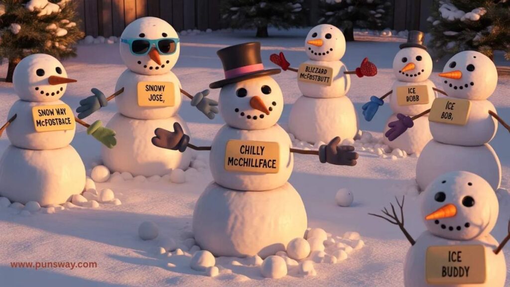 Classic Cold Comedy Snowman Names