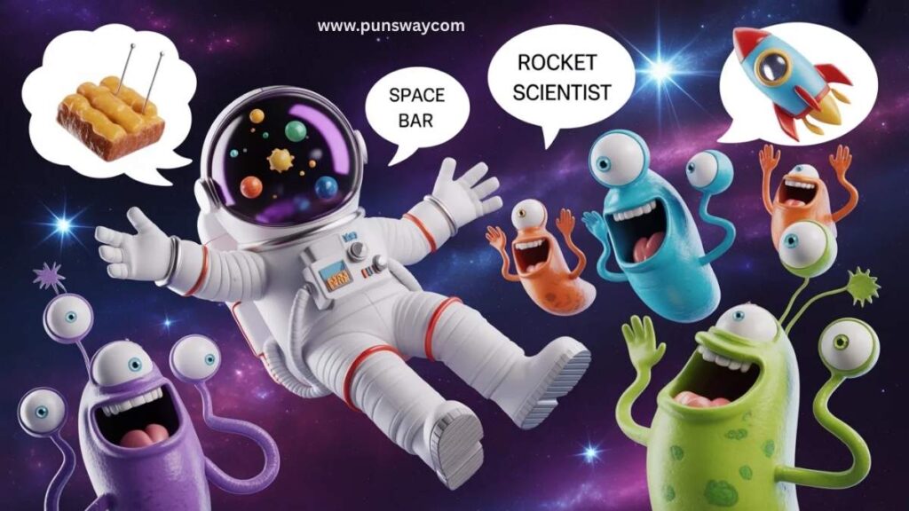 Astronaut Jokes in Zero Gravity