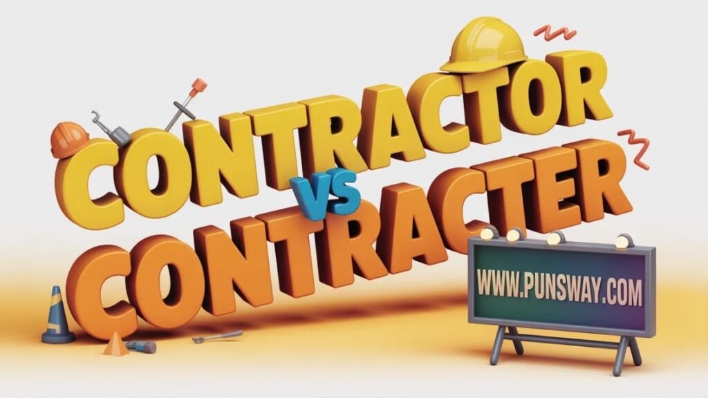 Contractor vs Contracter One Letter Big Drama