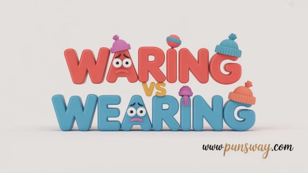 Waring vs Wearing Differences and Examples With Funny Twist
