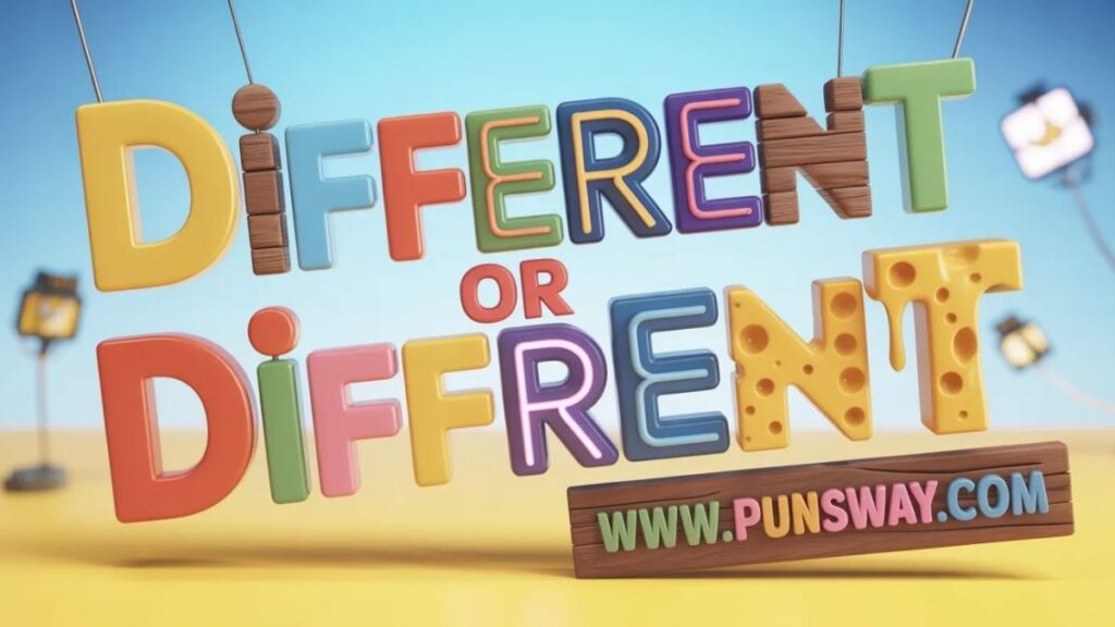 Different or Diffrent Quick Answer