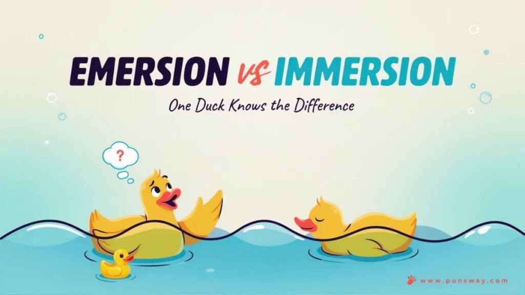 Emersion vs Immersion Difference which one is correct ?