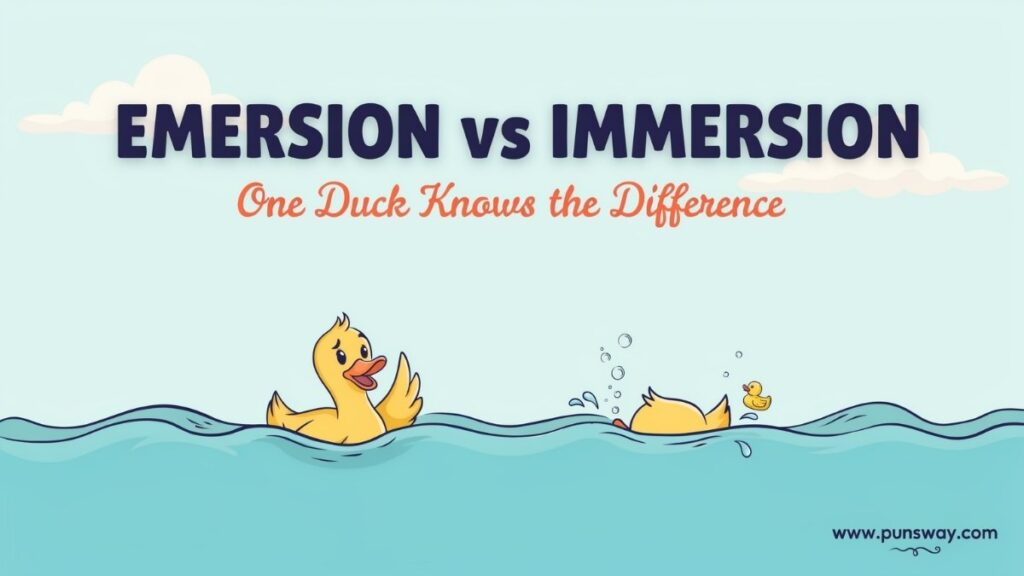 What Is the Difference Between Emersion vs Immersion?