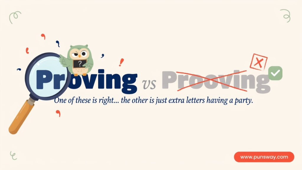 Quick Answer Is It Proving vs Prooving?
