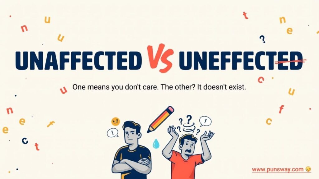 Unaffected vs Uneffected Which Word Is Correct?